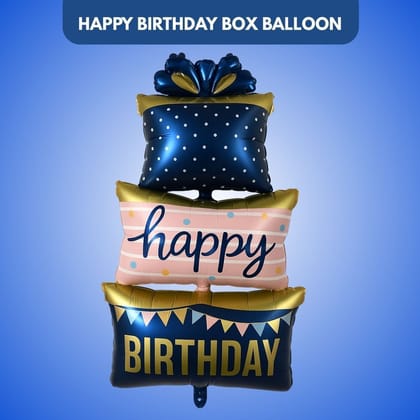 Triple Layer Happy Birthday Box Balloon
