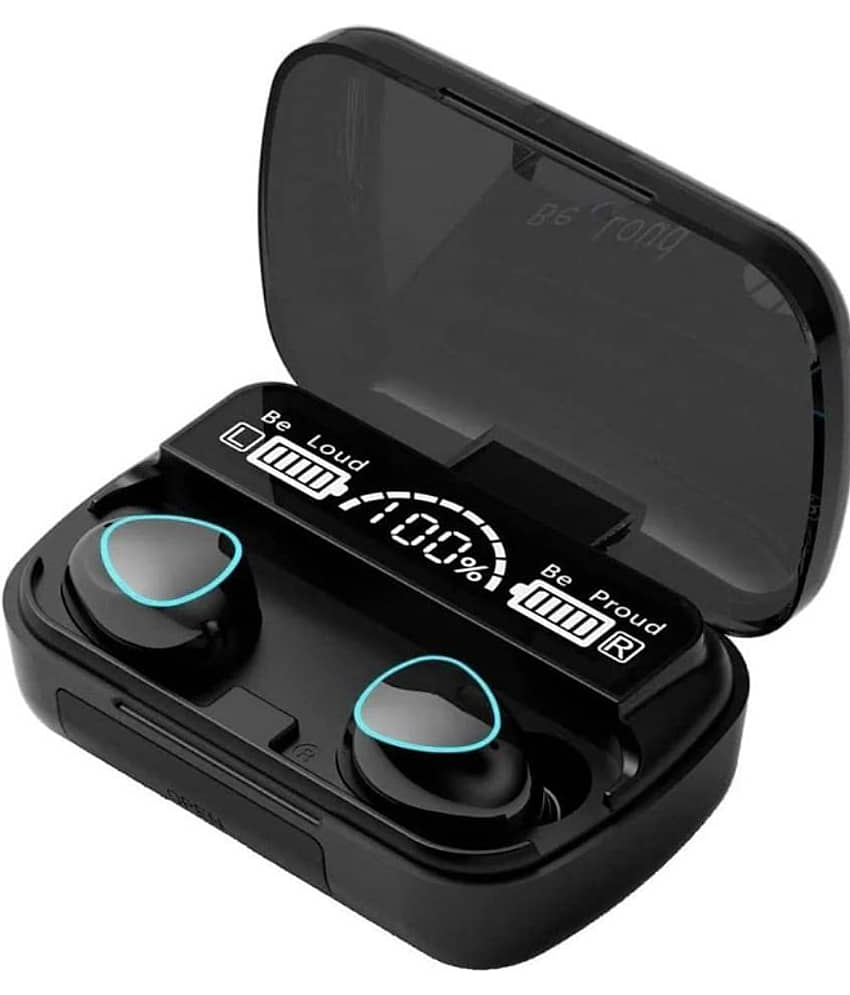 Neo M10 EARBUDS Bluetooth True Wireless (TWS) On Ear 4 Hours Playback Active Noise cancellation IPX4(Splash & Sweat Proof) Black