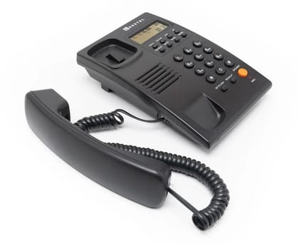 Beetel G30, TEC Certified, Caller ID Corded Landline Phonelcd Display,Ringer LED,DTMF/FSK Compatible,2-Way Adjustable Speaker Phone,Music On Hold, Desk/Wall Mountable, 3 Level LCD Contrast(G30-Black)