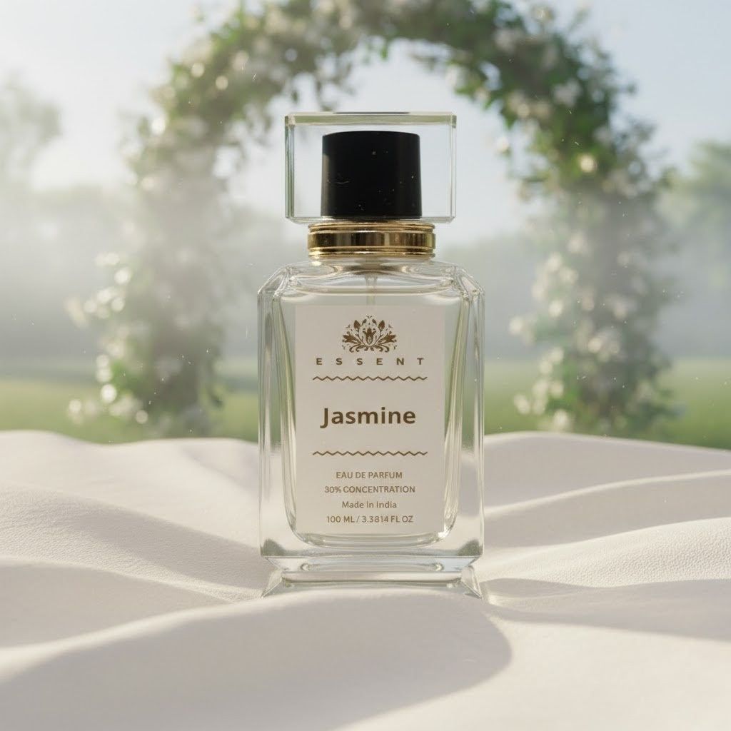 Essent Perfumes Jasmine Eau de Parfum (EDP) – Classic Jasmine Floral Long Lasting Perfume – Unisex Fragrance
