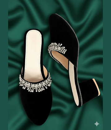 Altek Black Women's Slip On Heels