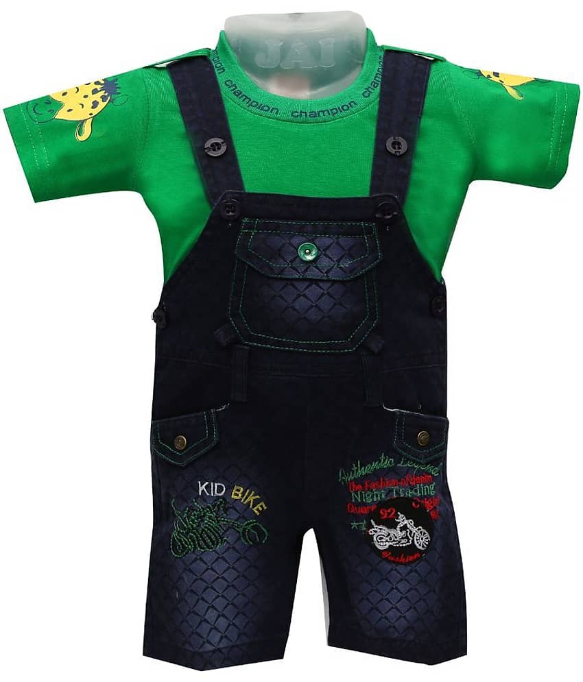 Zadmus Unisex for Baby Cotton Blend Bodysuit ( Green )