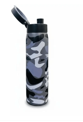 GangaH2O Sporty Black Camouflage Bottle 750 ml Stainless Steel Bottle (Pack of 1, Black)
