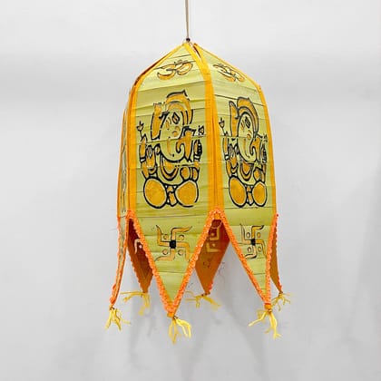 Applique & Palm Leaf Lampshade (Pack of 2)