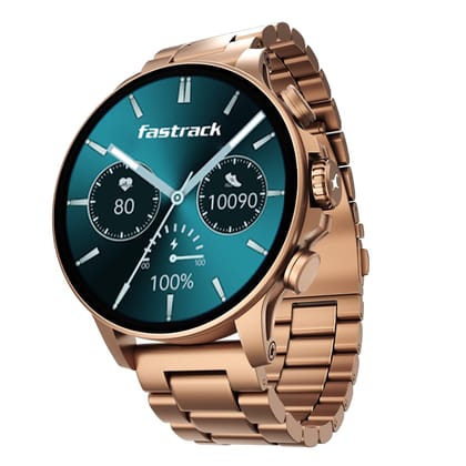 Fastrack Marvellous FX2 1.54" Super AMOLED Smart Watch with SpO2, Sleep Monitor, BT Calling, Metal Body, Voice Assistant, 100+ Sports Modes – Smartwatch for Professionals (Rose Gold) Fastrack Marvellous FX2 1.54" Super AMOLED Smart Watch with SpO2, Sleep