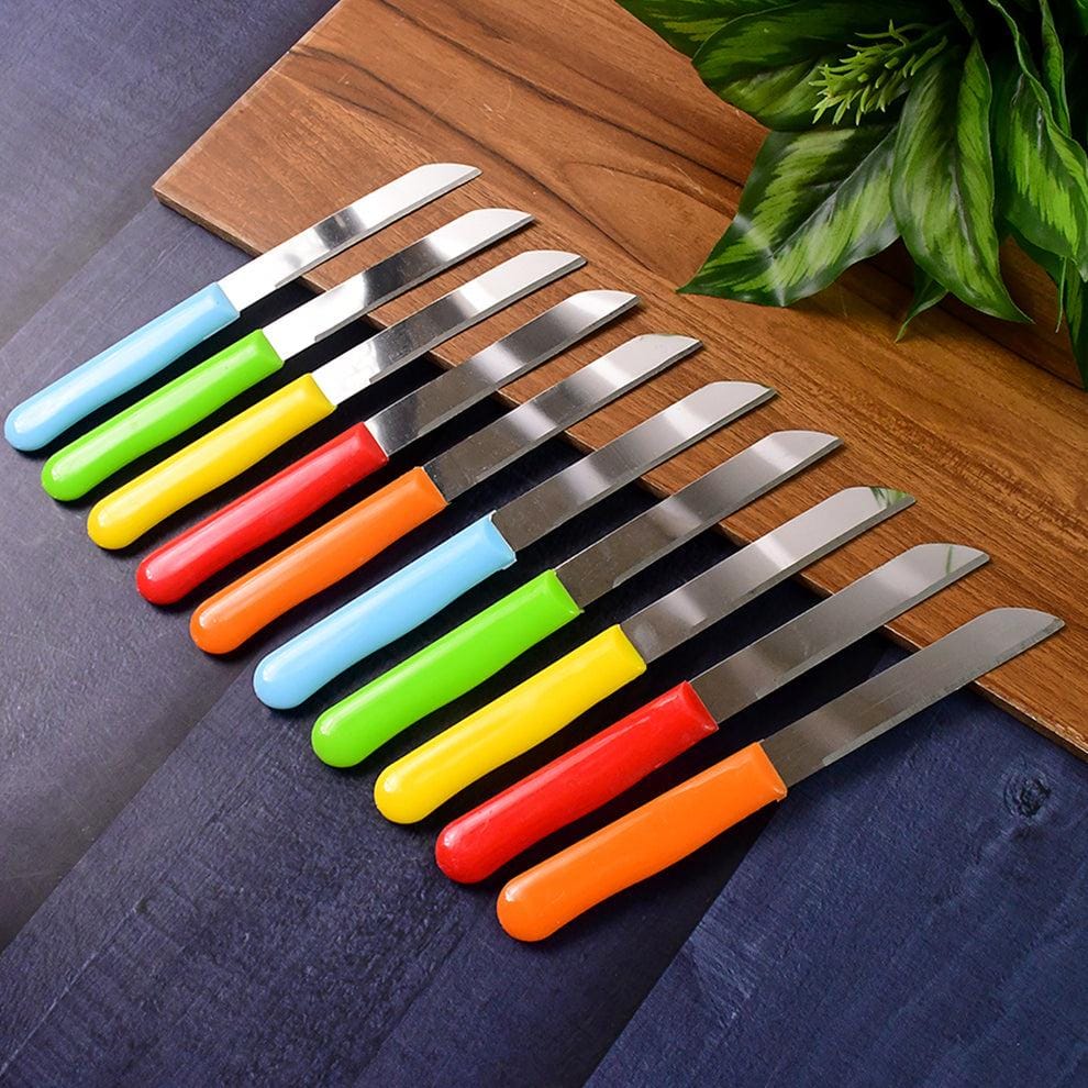 Premium Quality Stainless Steel Handle Plain Knife (10 Pc / 1 Set)