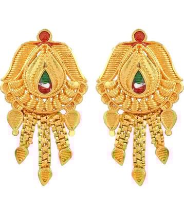 ADMIER Yellow Stud Earrings ( Pack of 1 )