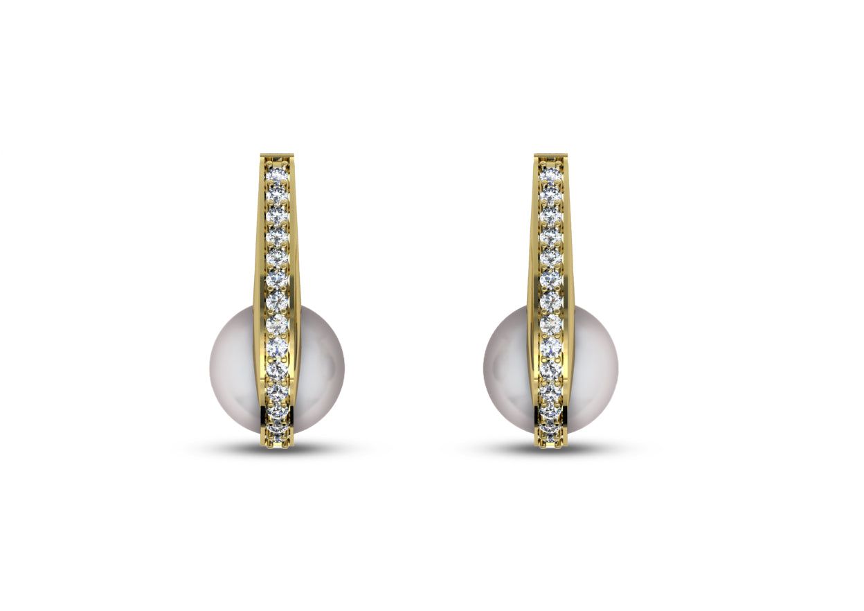 Hooked Claw Pearl Earrings