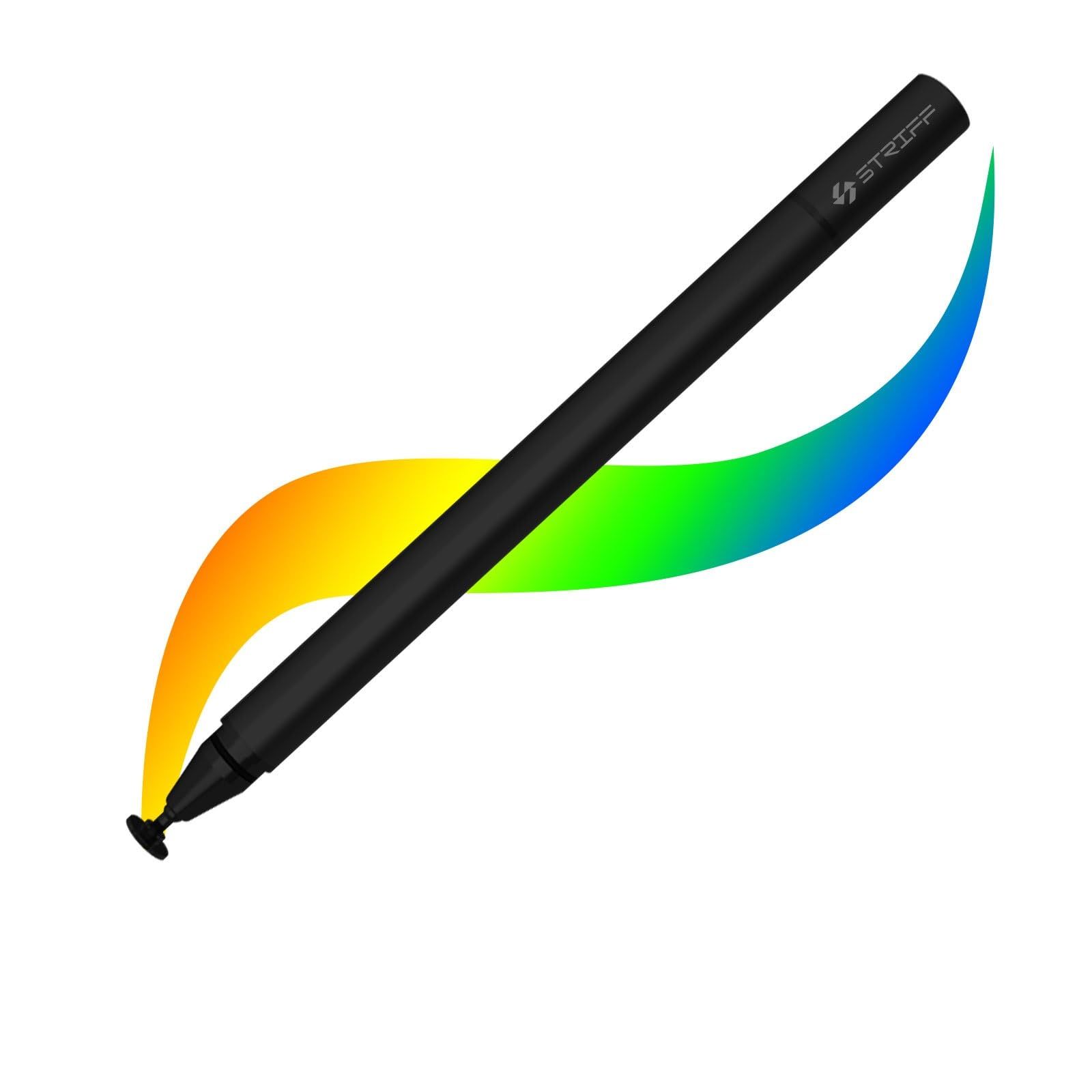 STRIFF Universal Capacitive Stylus, High-Precision Capacitive Pen for Touch Screen Devices (iPad, X/ 8/8 Plus, Samsung Galaxy Note 8 and More) Black BLACK