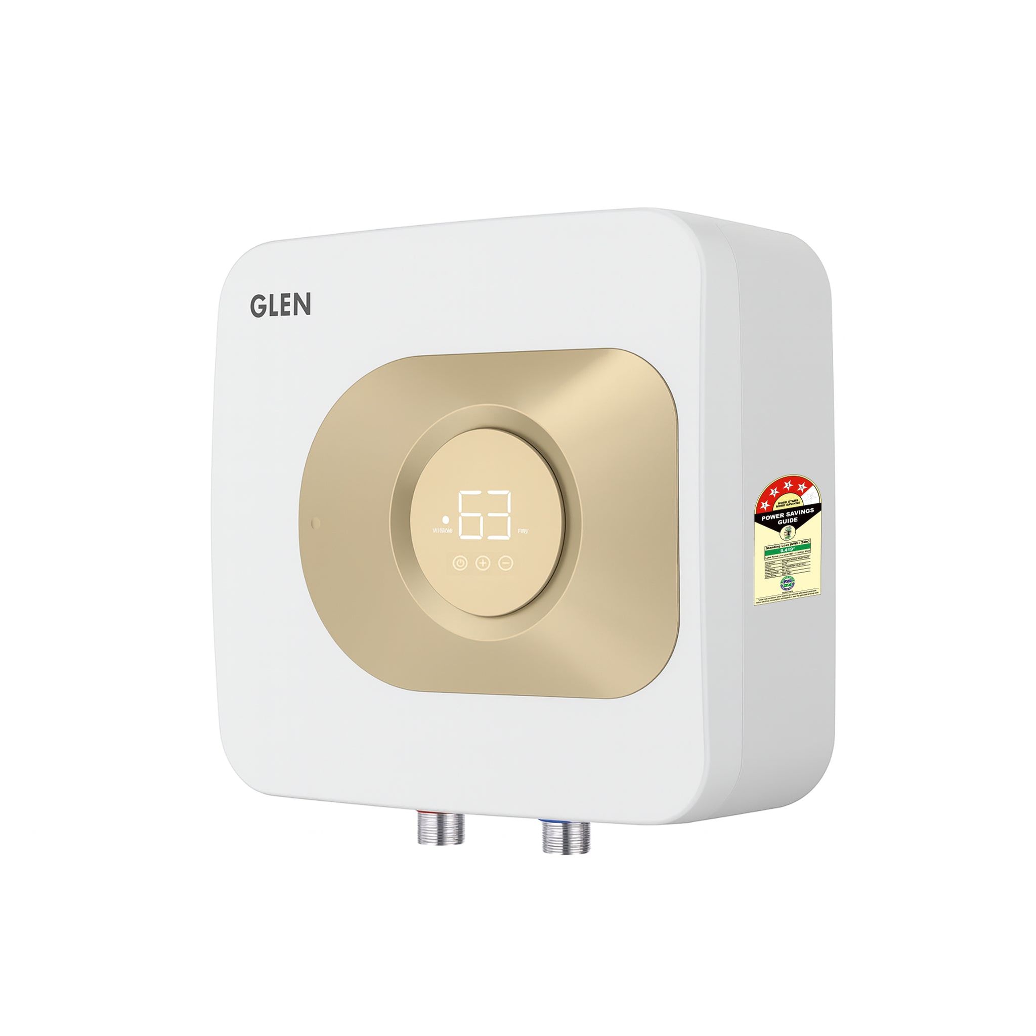 Water Heater Digital Controls with Remote 15 Litre 2000W 8 Bar Pressure Glasslined Tank (7055)