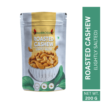 Ambrosia indian roasted & salted cashew kernels 200gm