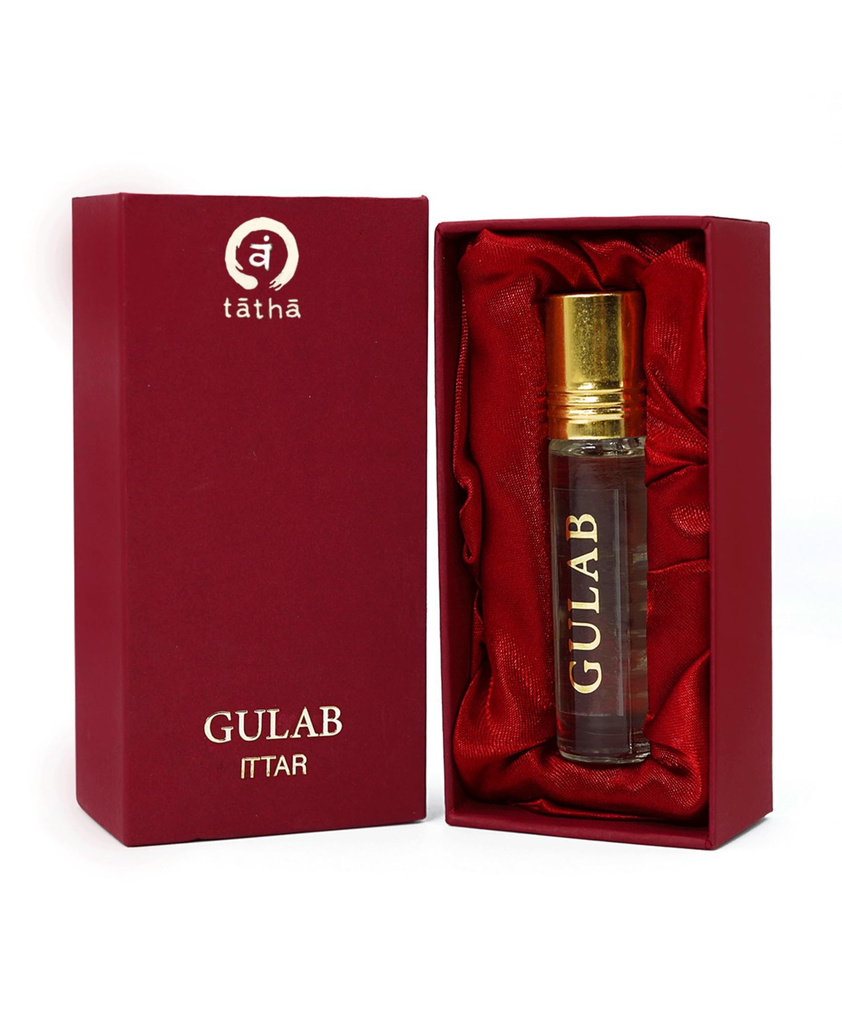 Tatha Gulab Ittar - 10ml Pure Rose Attar for Men & Women | Stress-Relief, Romantic Scent, Long-Lasting Aroma, Multi-Use Fragrance