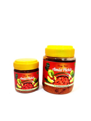 Poshain Rich Tangy Twist Amla Pickle (200g) | Sour, Salty & Healthy Indian Gooseberry Achar | No Artificial Colors & Flavors