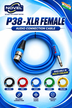 NOVEL P38 - XLR FEMALE CABLE 20 YARD NOVEL P38 - XLR FEMALE CABLE 20 YARD