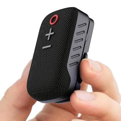 Portronics Talk Three Wearable Bluetooth Speaker with Mic, Magnetic/Spring Clip-On, Upto 10Hours Playtime, IPX5 Water/Dust Resistant, Bluetooth 5.3v, Big Buttons, Portable Speaker with Microphone Portronics Talk Three Wearable Bluetooth Speaker with Mic, Magnetic/Spring Clip-On, Upto 10Hours Playtime, IPX5 Water/Dust Resistant, Bluetooth 5.3v, Big Buttons, Portable Speaker with Microphone
