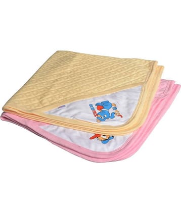 CATCUB Multi-Colour Polyester Towel cum blanket ( 72 cm × 72 cm 2 pcs )