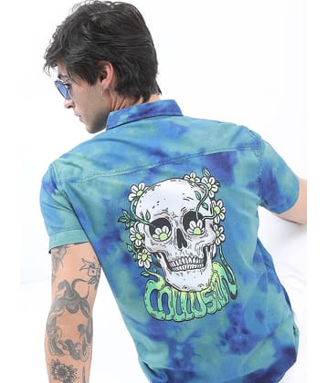 Ketch 100% Cotton Regular Fit Printed Half Sleeves Men's Casual Shirt - Pink ( Pack of 1 )