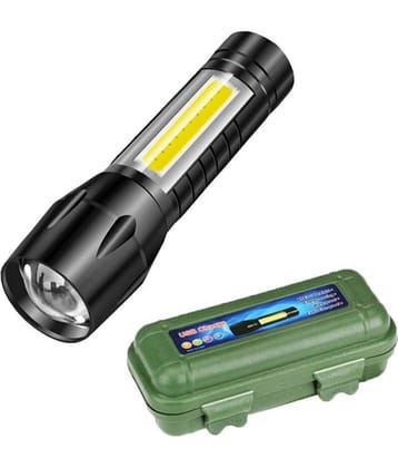 QUALSTAR - 3W Rechargeable Flashlight Torch ( Pack of 1 )