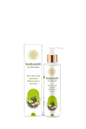 LUXOVA Unisex Japanese Matcha Tea Body Wash Reduces Body Acne Pigmentation And Deep Cleansing No Parabens Sulphate Silicon & Color Hydrating & Refreshing Shower Gel | With Glycerin | Suits All Skin Types | Men & Women | 200 ml