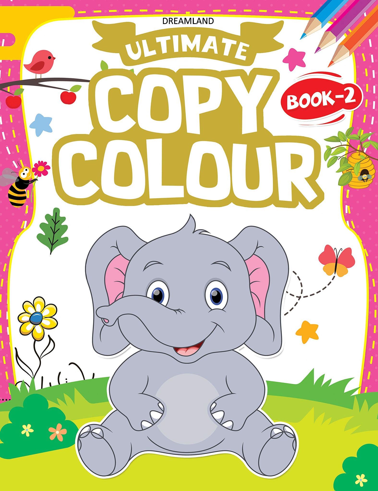 Ultimate Copy Colour Book 2 for Kids age 2 -6 years | Drawing, Colouring, Copy Colour Book [Paperback] Dreamland Publications [Paperback] Dreamland Publications