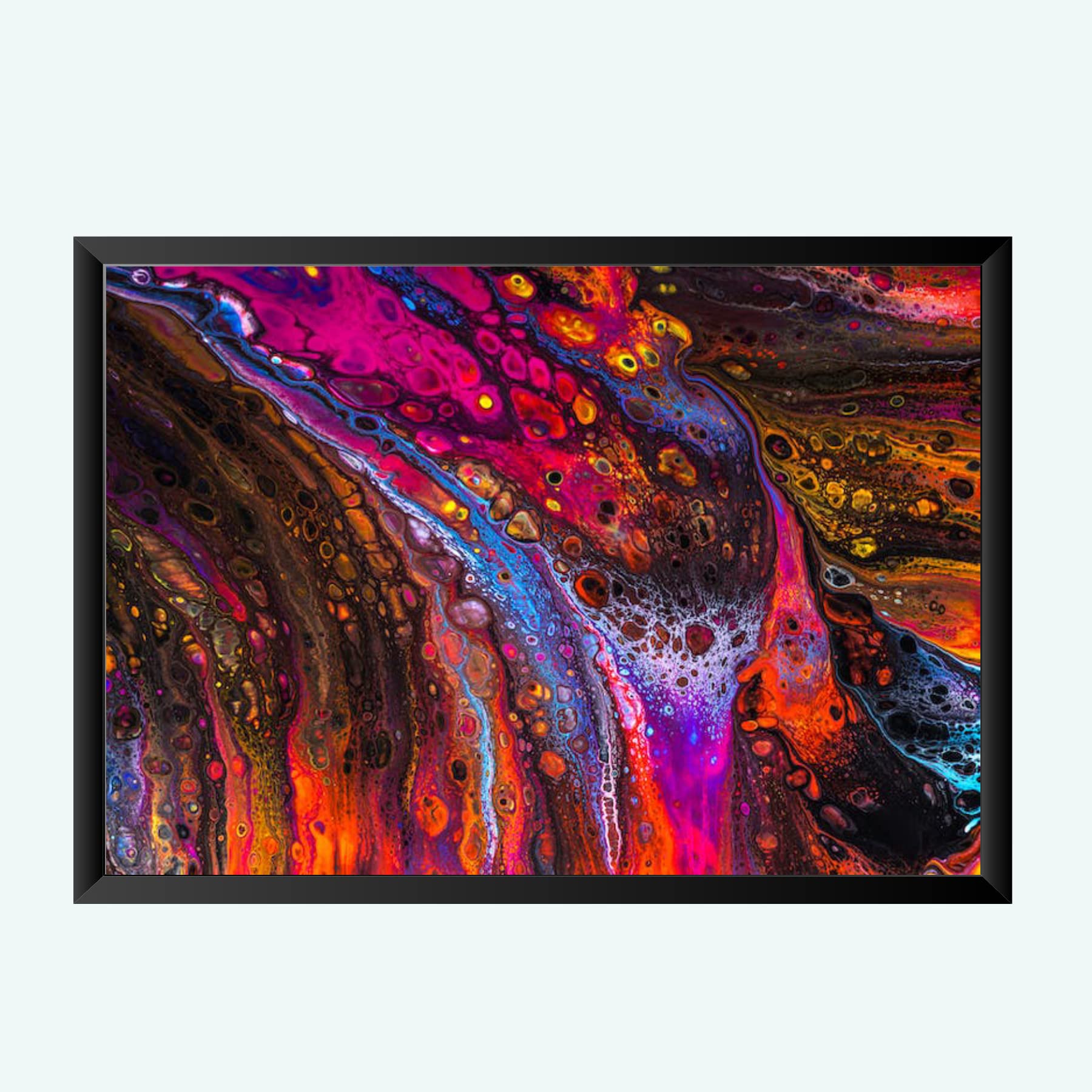 NOKKES Digital art painting with Photo Frame Home Bedroom Living room office Photo Frame Size 8X12 In_30