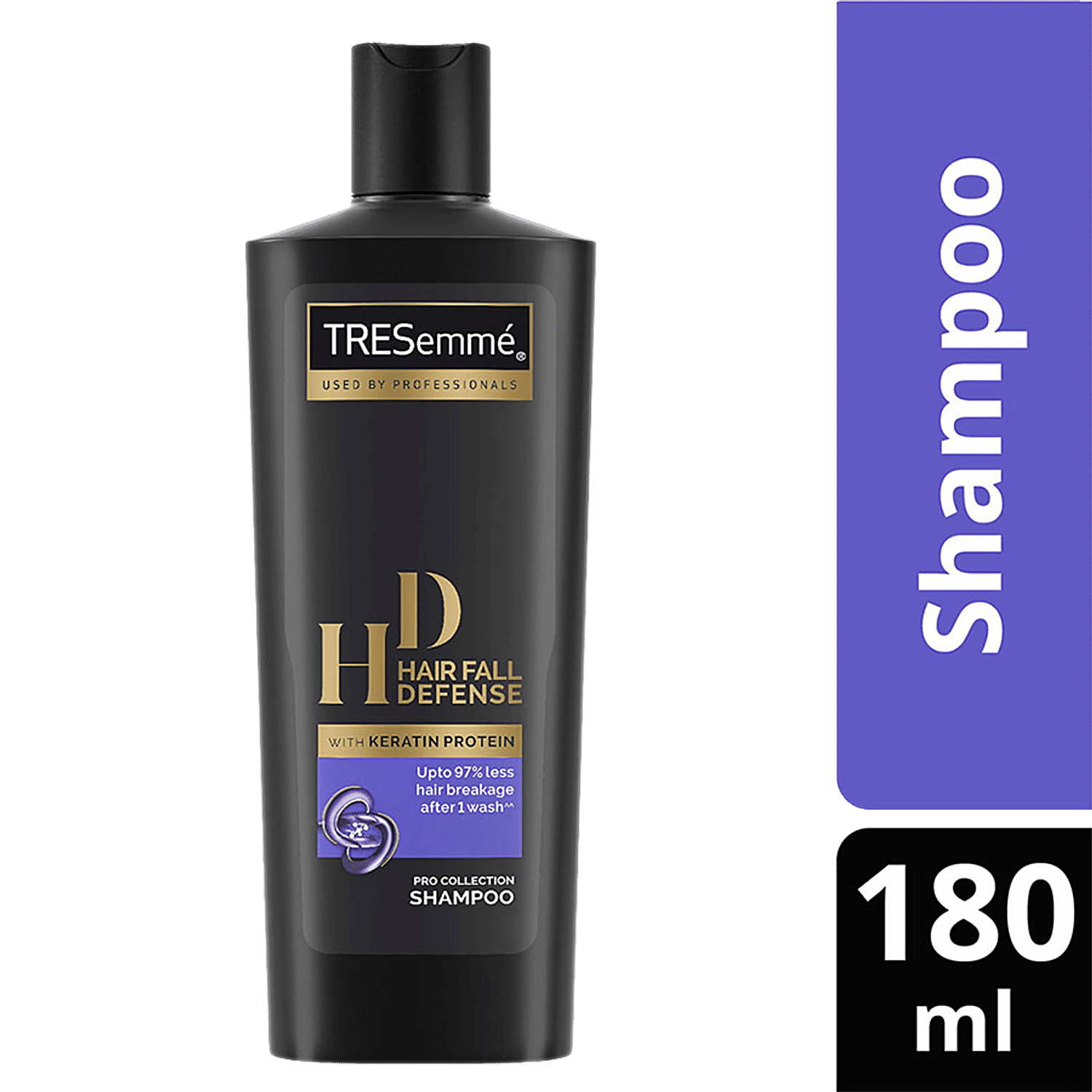 Tresemme Hair Fall Defense Pro Collection Shampoo - With Keratin Protein, Upto 97% Less Hair Breakage After 1 Wash, 185 Ml