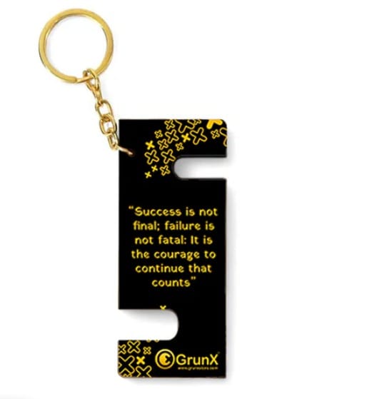 Pushpa - Keychain Stand For Smartphones With Life Quotes #1