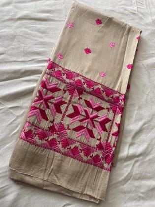 Hand Embroidery Cotton Suit without Duptta 