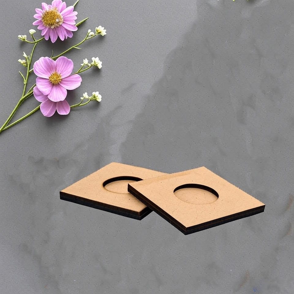 Dbeautify's Square Shape MDF Tea Light Holder