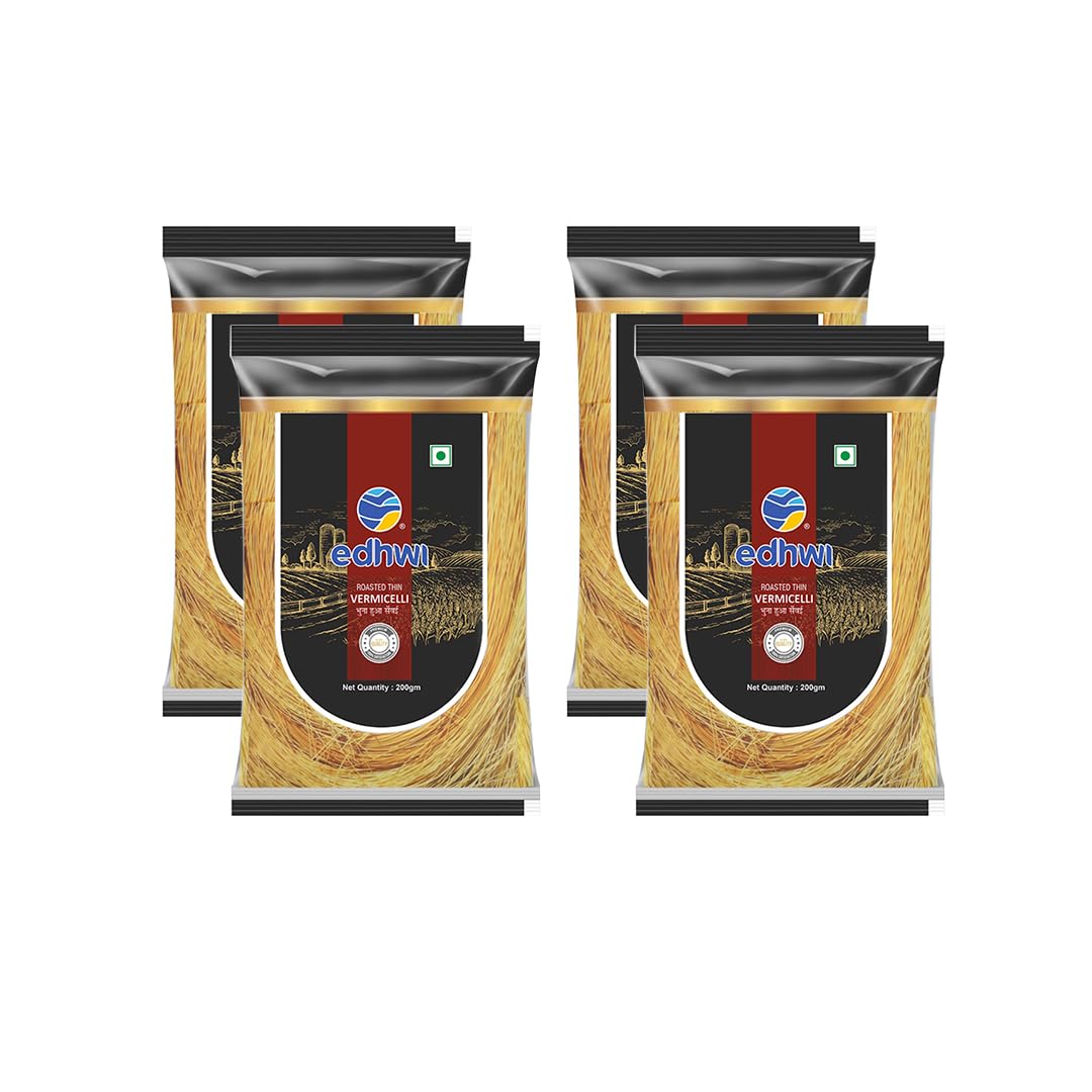 Edhwi thin roasted vermicelli | Pack of 4 | Seviyan vermicelli | 800g