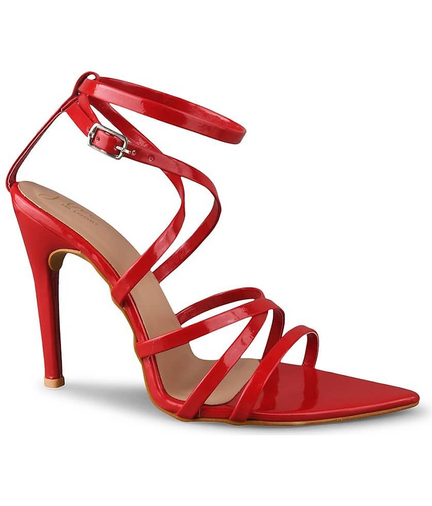 JM Looks Red Women's Sandal Heels