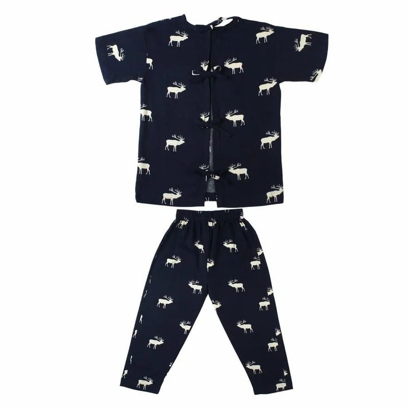 Black Pure Cotton Ara Hospital Pediatric Dress