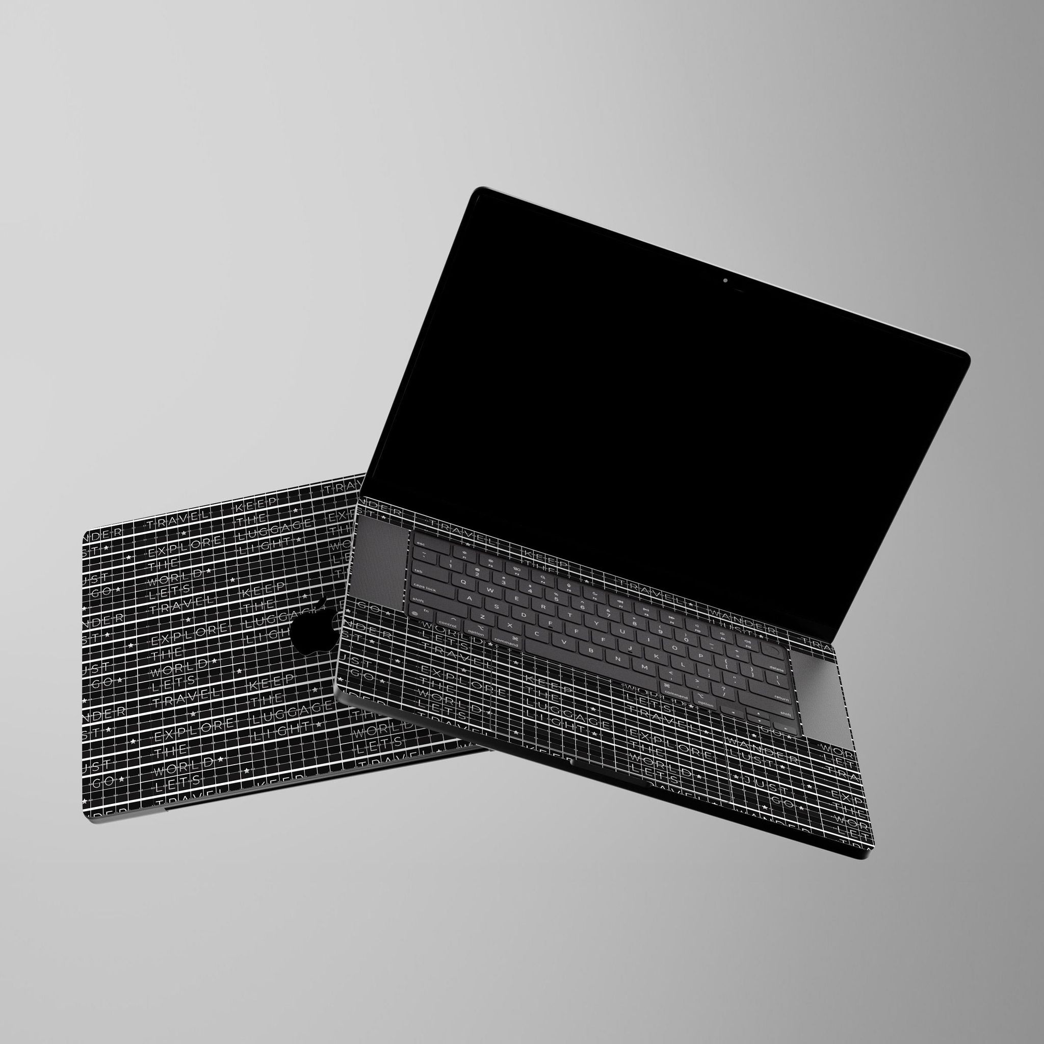 Lets Travel The World MacBook Skins