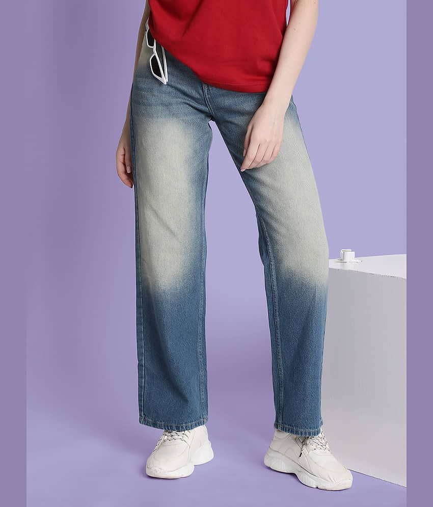 Bene Kleed - Blue Denim Straight Fit Women's Jeans ( Pack of 1 )