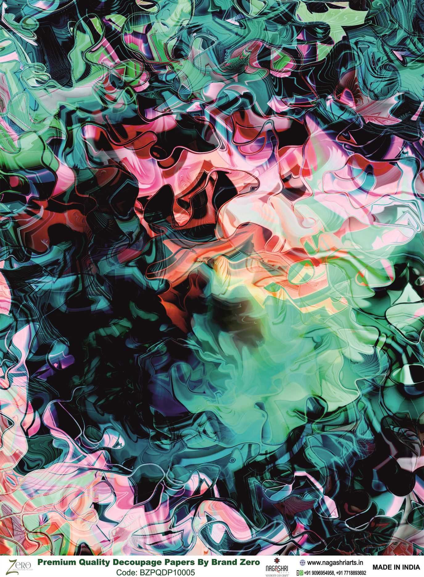 Brand Zero Premium Quality Decoupage Paper Pack of Two - Design Code: BZPQDP10005