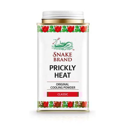Snake Brand Prickly Heat Cooling Powder Classic 150g | Soothing Menthol Talc for Itching, Rashes & Summer Heat Relief | Unisex Body Powder Snake Brand Prickly Heat Cooling Powder Classic 150g | Soothing Menthol Talc for Itching, Rashes & Summer Heat Reli