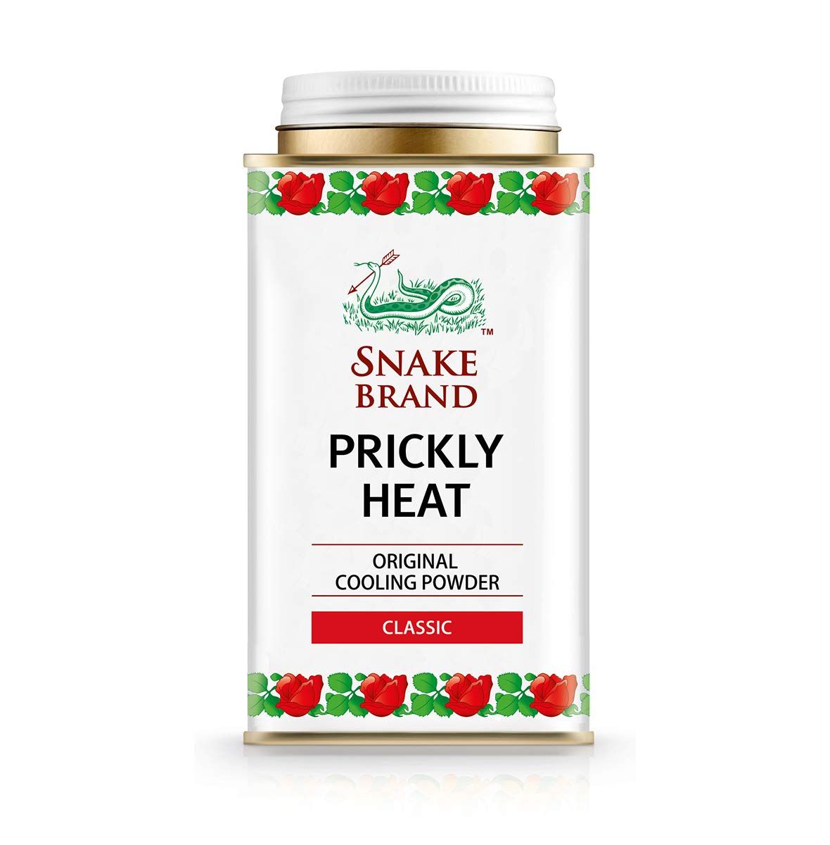 Snake Brand Prickly Heat Cooling Powder Classic 150g | Soothing Menthol Talc for Itching, Rashes & Summer Heat Relief | Unisex Body Powder Snake Brand Prickly Heat Cooling Powder Classic 150g | Soothing Menthol Talc for Itching, Rashes & Summer Heat Reli