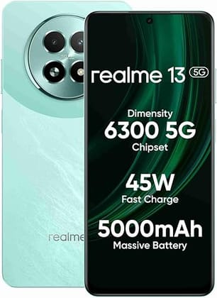 realme 13 5G (Speed Green, 8GB RAM, 256GB Storage) | Expandable Upto 2TB | Up to 18GB Dynamic RAM | 50MP AI Dual Camera | 6.72" AMOLED Display | 45W Ultra Charging | Dimensity 6300 Processor realme 13 5G (Speed Green, 8GB RAM, 256GB Storage) | Expandable