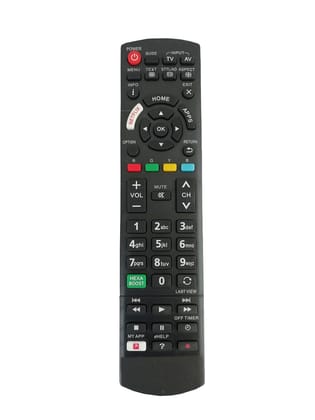 V3Deals Remote Compatible for Panasonic Smart Plasma, LCD, LED TVs | Netflix & Hexaboost Features | Non Voice | Exactly Same Remote Will Work Only (Panasonic Netflix)