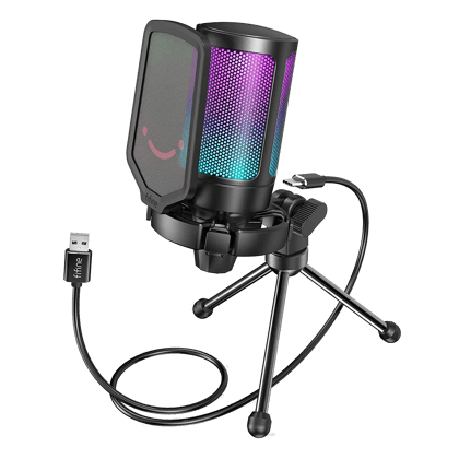 Fifine Ampligame - A6V USB Gaming Microphone (Black)
