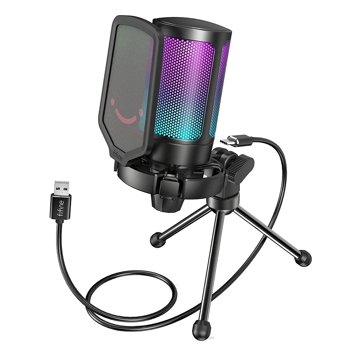 Fifine Ampligame - A6V USB Gaming Microphone (Black)