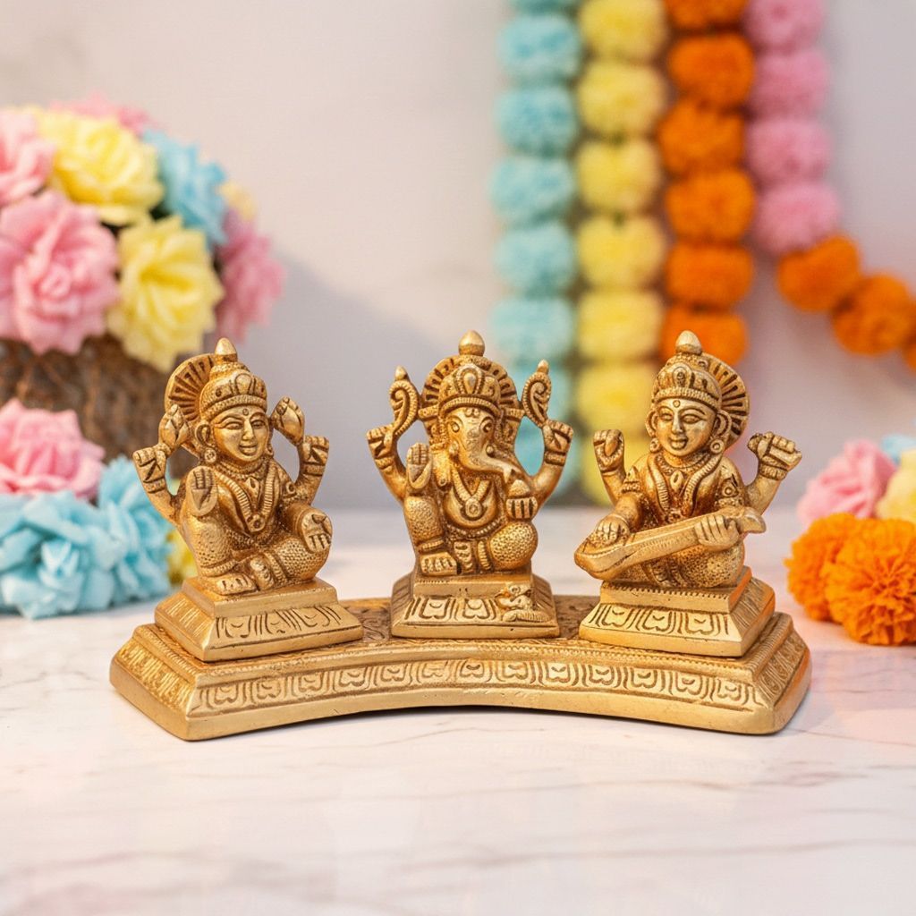 Brass LGS God Idol Decorative Statue, Height : 3 Inch (BSMAS1485 B)