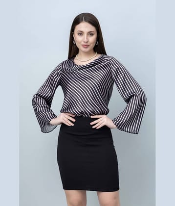 Purys Women's Satin Regular Top ( Grey )