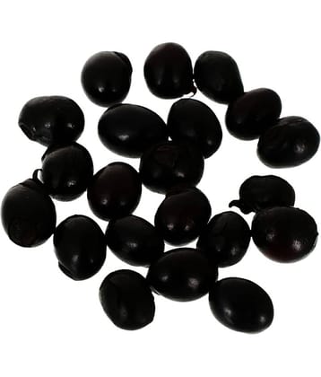 KESAR ZEMS Black Chirmi Beads Goonja Gurivinta Seeds -Set Of 51 Pcs  For wealth and prosperity (6 x 5 x 2 CM) Black.