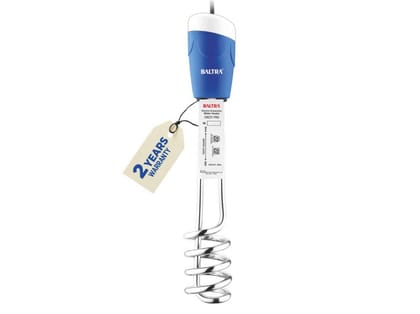 Baltra Crest Pro Rod (1500W) Water Heater for Bathroom Immersion Rod and Nickel Rust-Free Coating, Shock Proof Design