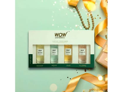 WOW Skin Science Eau De Parfum Kit for Her Four-Scent Fragrance Wardrobe 4X20ml WOW Skin Science Eau De Parfum Kit for Her Four-Scent Fragrance Wardrobe 4X20ml