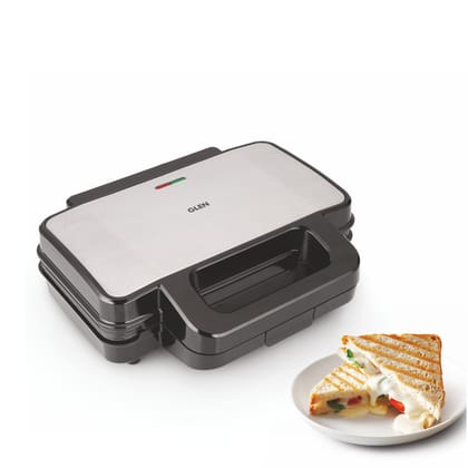 Electric Jumbo Multi Snack Maker with 3 sets of Sandwich, Grill & Waffle Non-Stick Plates, 1000W - (SA3023JMSM)