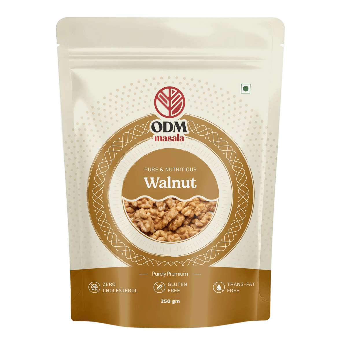 ODM Masala Premium Walnuts (Akhrot) - Whole Kernels Dry Fruit