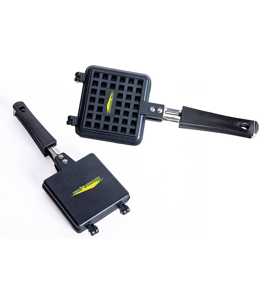 HomePro-Non Stick Waffle Maker & Bread Toaster Bakelite Handle Combo Pack