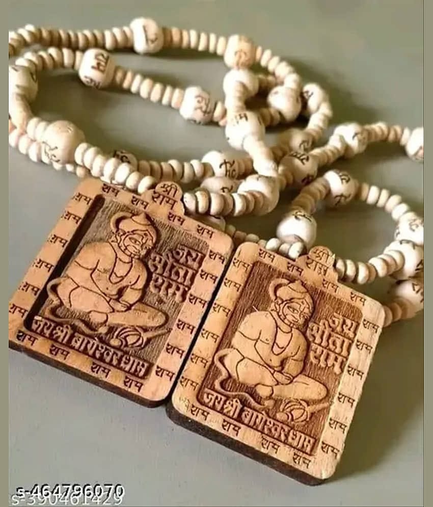 DvR ClicK Pooja Mala Bageshwar Dham Sitaram Hanuman ( Pack of 2 )